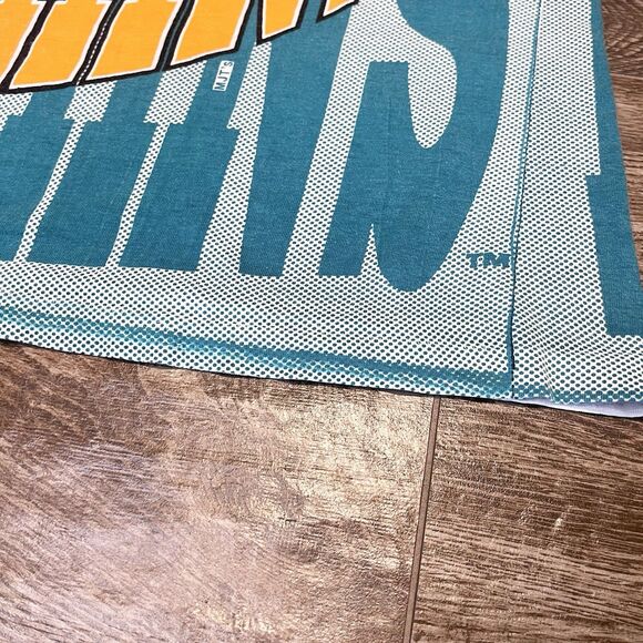Vintage 90s 1994 Miami Dolphins AOP Banned Logo Large USA  Magic Johnson - Picture 10 of 16
